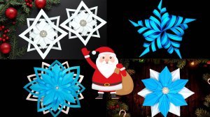 ❄️Вырезать Снежинки из бумаги. Простые бумажные снежинки. Как сделать снежинки из бумаги