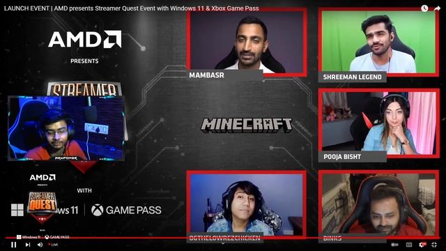 LAUNCH EVENT | AMD presents Streamer Quest Event with Windows 11 & Xbox Game Pass | Watch Party смотреть онлайн