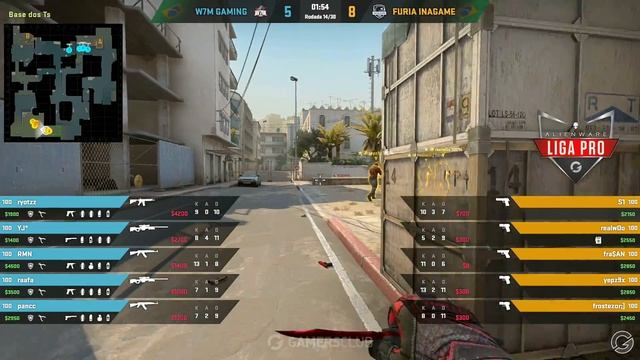 Alienware Liga Pro Gamers Club SET/18 - W7M vs FURIA Inagame (Dust2) смотреть онлайн