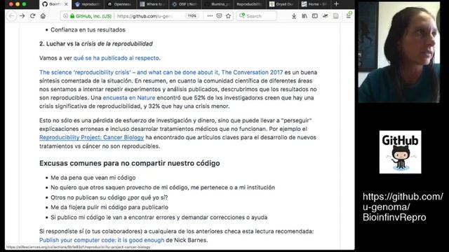 Bioinf CL-MX 2020. Sesion U2.1. Documentación en Bioinformática смотреть онлайн