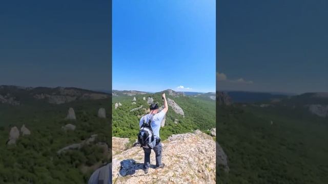 Подъём на вершину ИльясКая #поход #mountains #севастополь #travel #2024 #hiking #adventure #insta360 смотреть онлайн