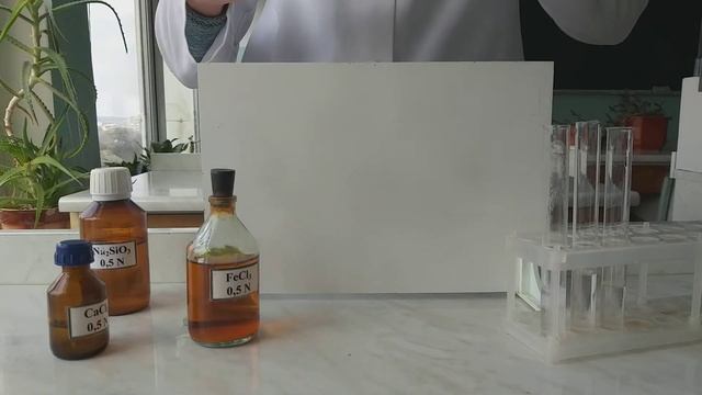 Одержання нерозчинних силікатів (взаємодія натрій силікату з солями кальцію, кобальту та феруму) смотреть онлайн