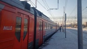 Прибытие электропоезда ЭД4М-0347 с сообщением Лесной Городок - Петушки.