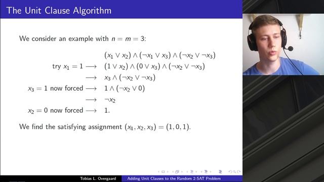 Tobias Overgaard: Adding unit clauses to the random 2-SAT problem смотреть онлайн