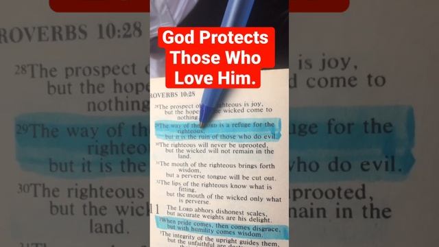 #God Protects Those Who #Love Him . Not So With The Wicked. Proverbs 10:29 #israel смотреть онлайн