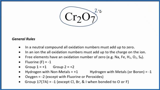 How to find the Oxidation Number for Cr in Al2(Cr2O7)3 смотреть онлайн