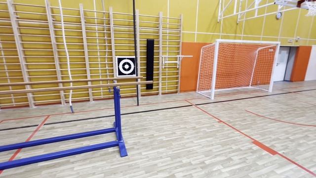 Спортивный зал в СОШ на 300 мест в Поварово