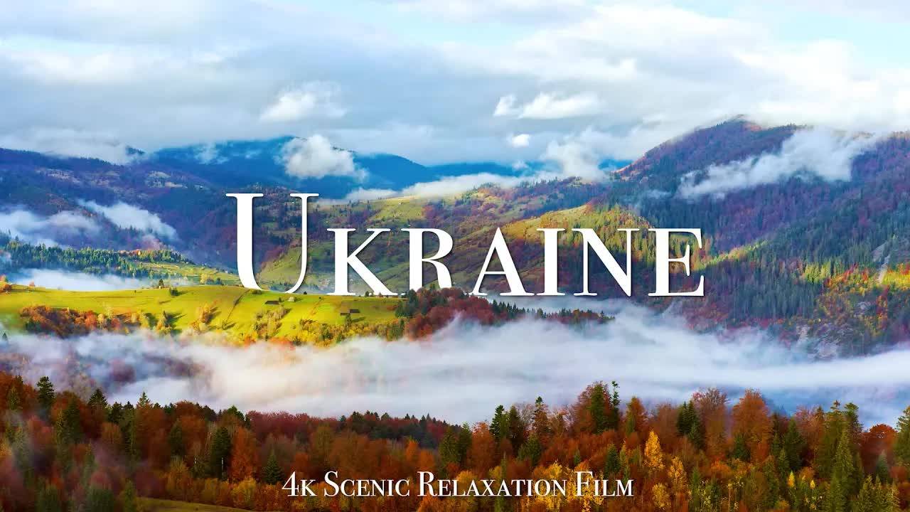 Ukraine 4K - Scenic Relaxation Film With Calming Music смотреть онлайн