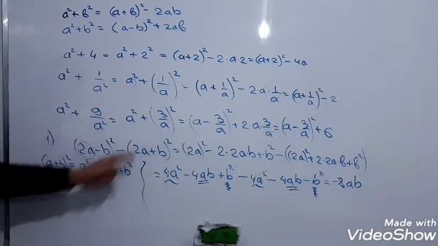 Matematika Kursi  13 - Dars  Qisqa Ko'paytirish Formulalari