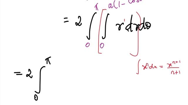 Double Integral | Area problem | Polar form | Find the area of the cardioid r = a(1-cosθ) | Tamil смотреть онлайн
