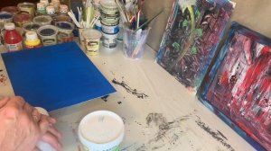 Подготовка краски для рисования в технике- жидкий акрил.