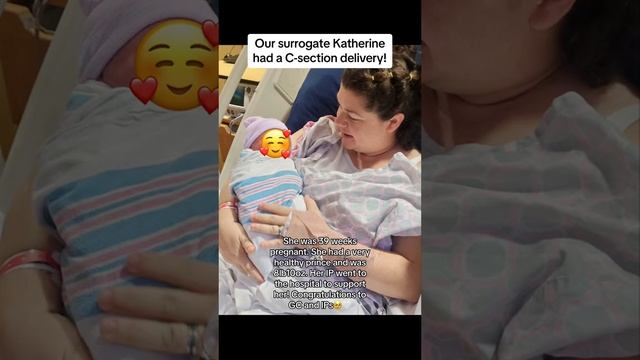 Our surrogate Katherine had a C-section delivery🐣 #surrogacyjourney #surrogacy #newborn смотреть онлайн