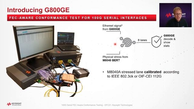 100G Serial FEC Aware Conformance Testing Demonstration смотреть онлайн