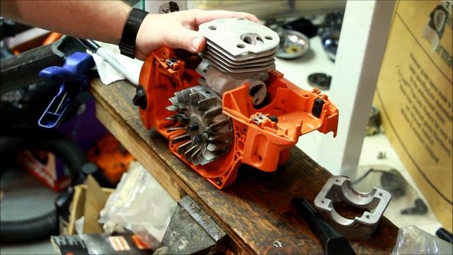 Husqvarna 350 346xp comparison of squish for different cylinder kits смотреть онлайн