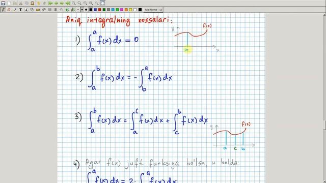 Aniq integral, Nyuton Leybnis formulasi va aniq integralning xossalari. Algebra 11-sinf. 31-dars смотреть онлайн