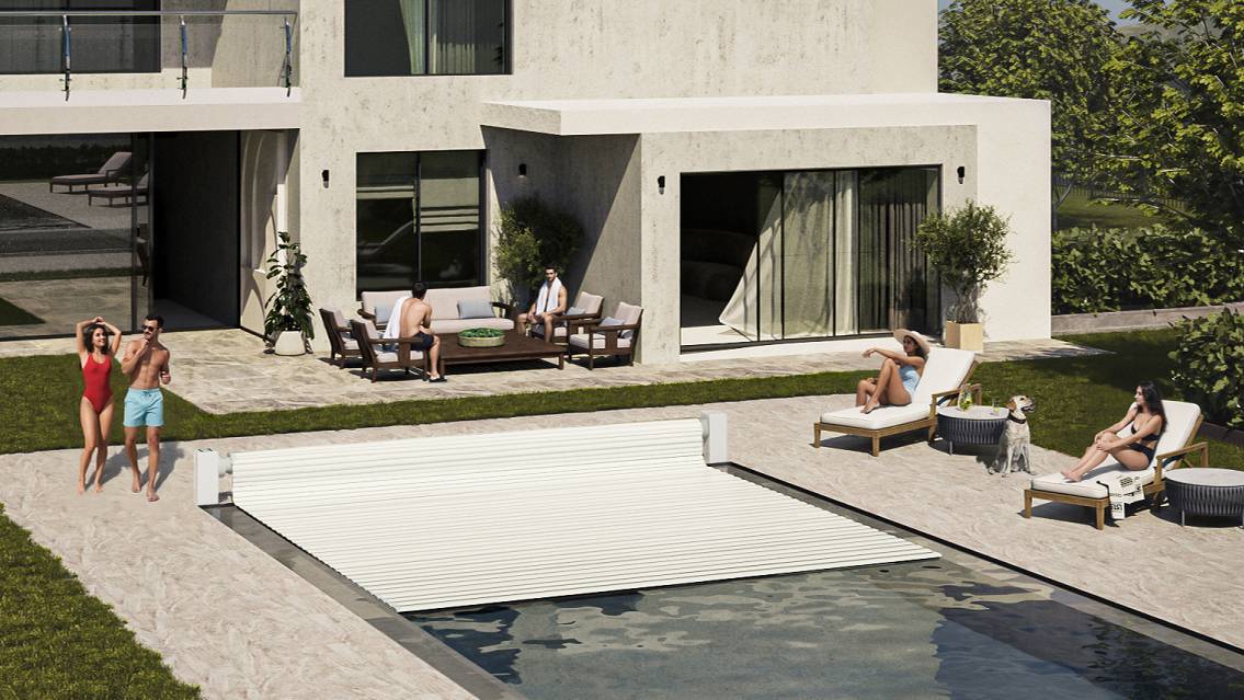 Автоматическоен сматывающее устройство Electro Cover Offline - для закрытия бассейна! смотреть онлайн