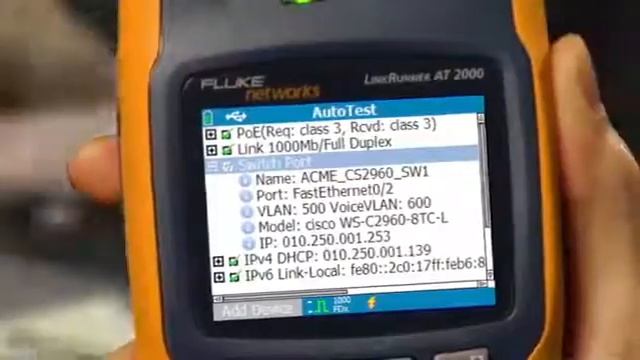 LinkRunner AT Network Auto Tester Network Connectivity in Less Than 10 Seconds By Fluke Networks смотреть онлайн