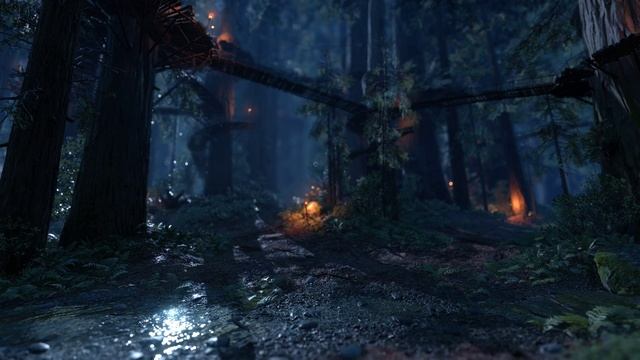 Endor Night Scene 2 - (Star Wars Battlefront 1) - [Live Wallpaper] 4K смотреть онлайн