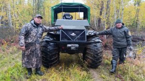 Перегон караката "Тундра 3" тест-драйв на 100 км по бездорожью.