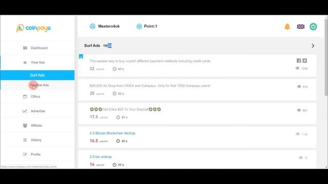 ТОП САЙТ ПО СБОРУ ВТС - COINPAYU ВЫВОД ОТ 0,0001, REF min+10% смотреть онлайн