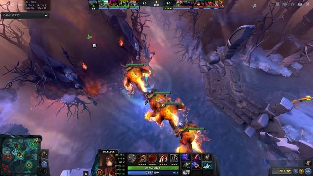 Ahjit Warlock Mid Core Player - Dota 2 Pro MMR Gameplay смотреть онлайн
