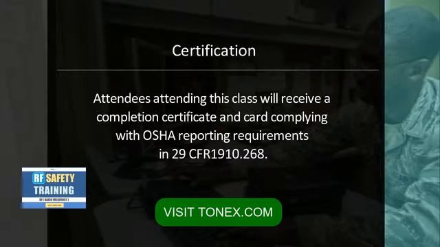 RF Safety : Tonex Training смотреть онлайн