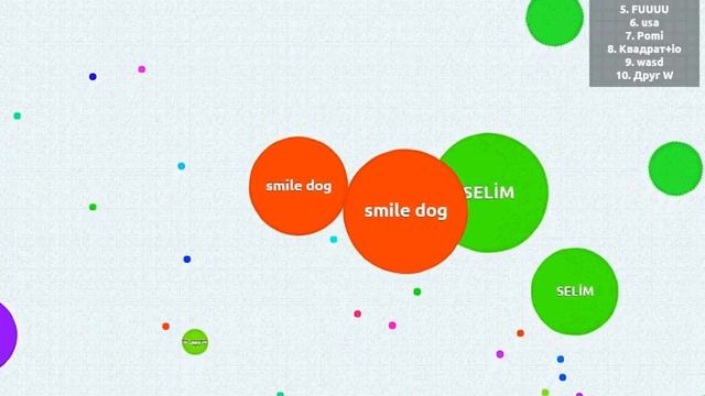 Прохождение браузерной игры Agar.io [№6 место !!!]