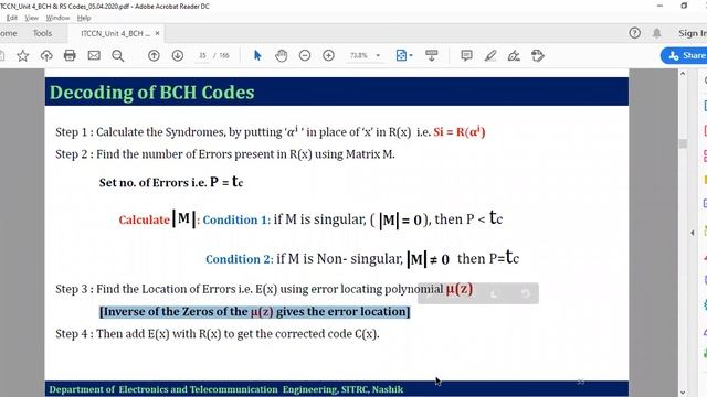 BCH & RS Code Part 4 Decoding of BCH Code смотреть онлайн