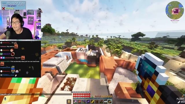 PLAYING MARIO KART & VALORANT in MINECRAFT?! | with Friends! смотреть онлайн