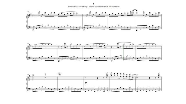 Silence Is Screaming (Piano Solo by Ramin Niroomand) - Sheet Music Transcription смотреть онлайн