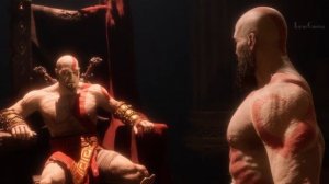 Кратос встречает молодого Кратоса из прошлого в финале God of War Ragnarok Valhalla