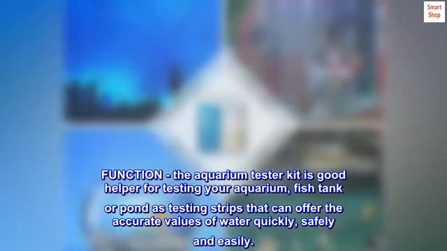 FUNSWTM 7 In 1 Aquarium Test Strips, Fish Tank Test Kit,Freshwater Saltwater Aquarium Water Test Ki