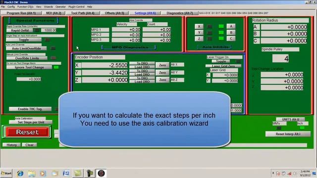 MACH 3 cnc mill axis calibration смотреть онлайн