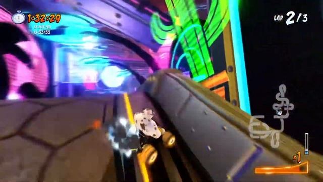 CTR - Nitro Fueled | Electron Avenue Time Trial 2:54:80 смотреть онлайн