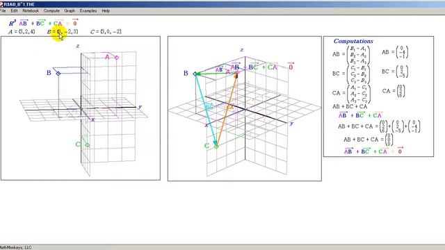 R3 vector sum AB+BC+CA=0 смотреть онлайн