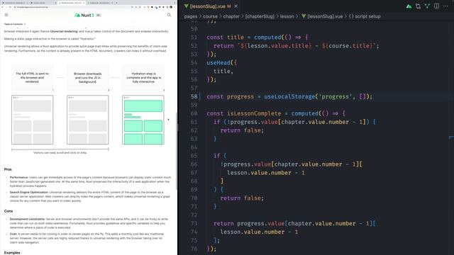 016-Mastering Nuxt - Saving our course progress - HD смотреть онлайн