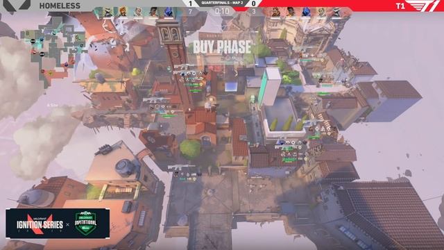 T1 vs Homeless Game 2 - Quarterfinals | PAX Arena Valorant Invitational | Valorant Ignition Series смотреть онлайн