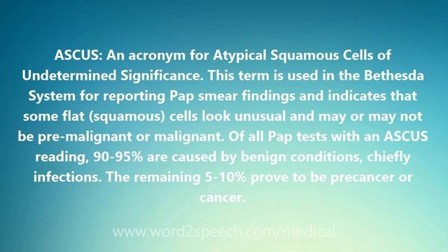 ASCUS - Medical Meaning смотреть онлайн