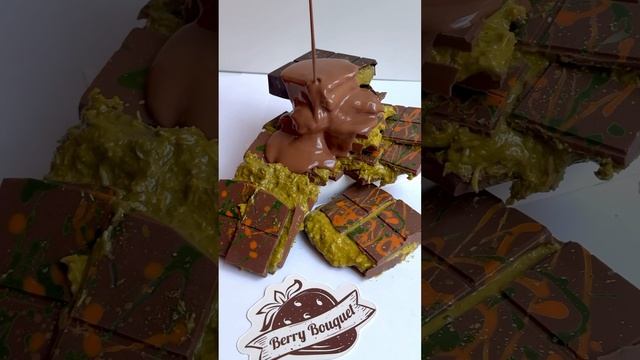 Дубайский шоколад в шоколаде #chocolate #дубайскийшоколад #шоколад #food #сладости #dubaichocolate