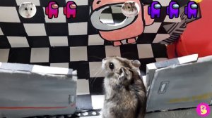 АМОНГ АС ГЛАЗАМИ ХОМЯЧКА** КАК НЕ ПОПАСТЬСЯ МОНСТРУ?