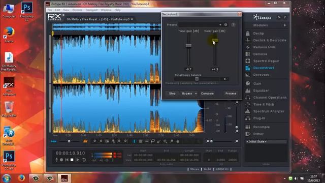 IZotope RX3 Advanced 3 How To Use Deconstruct