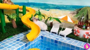 ХОМЯЧКИ в ПОТРЯСАЮЩЕМ ОТЕЛЕ на МОРЕ*** hamsters rest on the sea