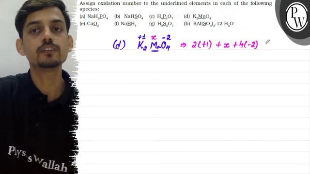 Assign oxidation number to the underlined elements in each of the following species:
(a) \( \mat... смотреть онлайн
