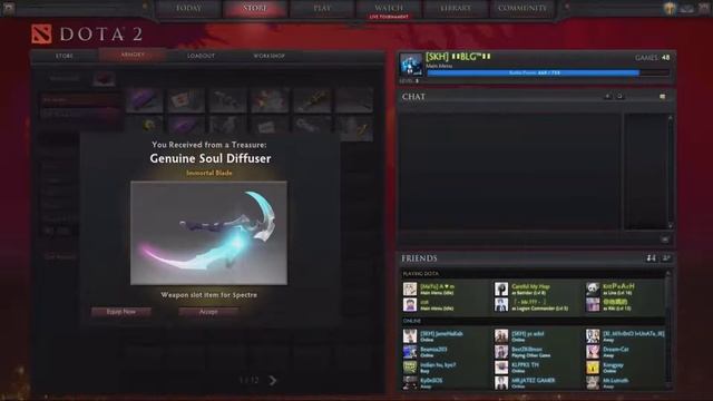 [Dota 2] - Open Genuine Imbued Lockless Luckvessel Rare Weapon Hero смотреть онлайн