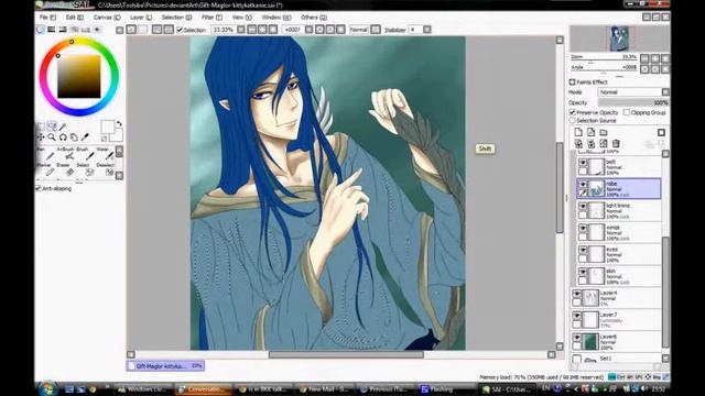 [Colouring]Paint tool SAI - Maglor смотреть онлайн