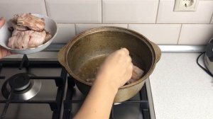 Свиные ребрышки с картошкой в казане  Как приготовить СВИНЫЕ РЕБРЫШКИ с КАРТОШКОЙ в КАЗАНЕ