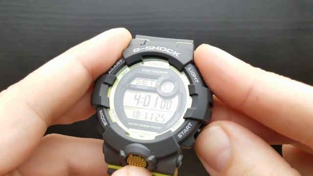 Gshock GBD-800 - Setting Time And Date Tutorial