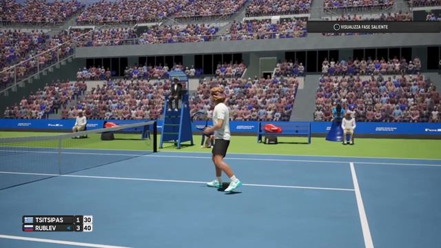 Stefanos Tsitsipas vs Andrey Rublev - US Open 2019 AO Tennis PS4 смотреть онлайн