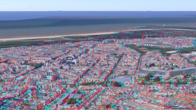 3D video, Ostend, ANAGLYPH, RED/CYAN, 3D RED/CYAN 3D, 3D ANAGLYPH, Google Earth, Belgium смотреть онлайн
