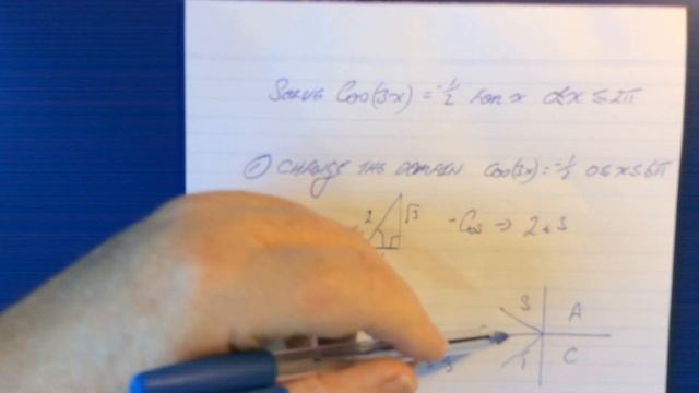 What does 'x' equal? Cos(3x)=-1/2 смотреть онлайн